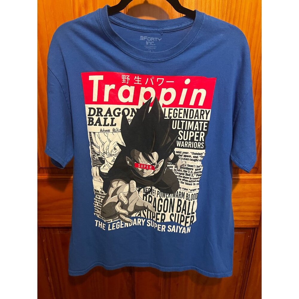 Dragon Ball Z Trappin Legendary Super Saiyan Graphic T-Shirt Large
